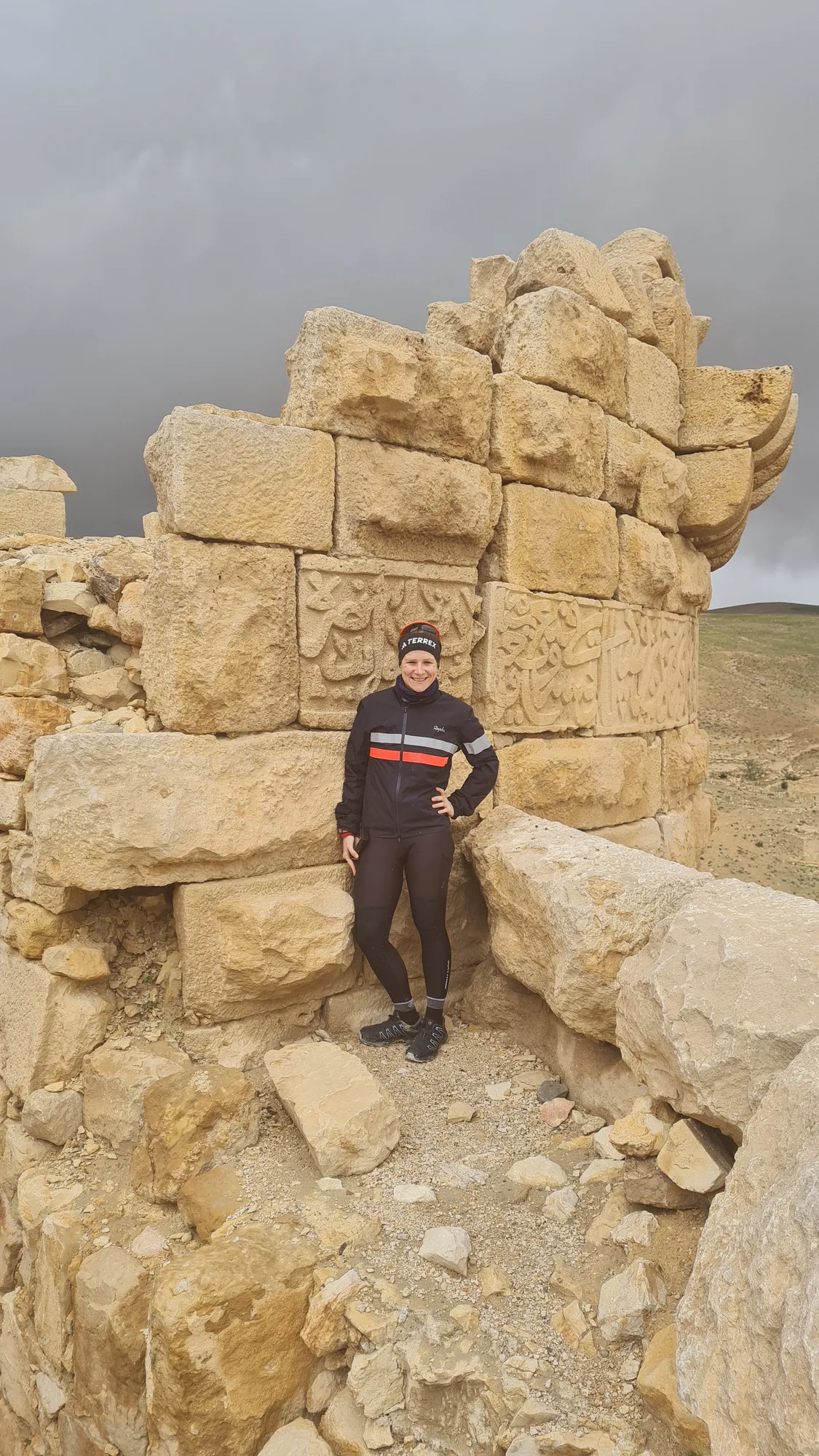 In the ruins of Shobak castle