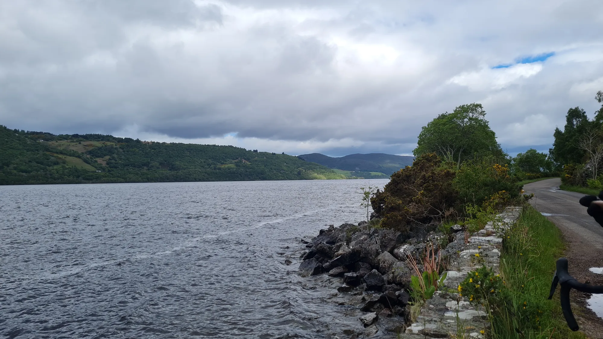 View of Loch Ness from the lakeside road